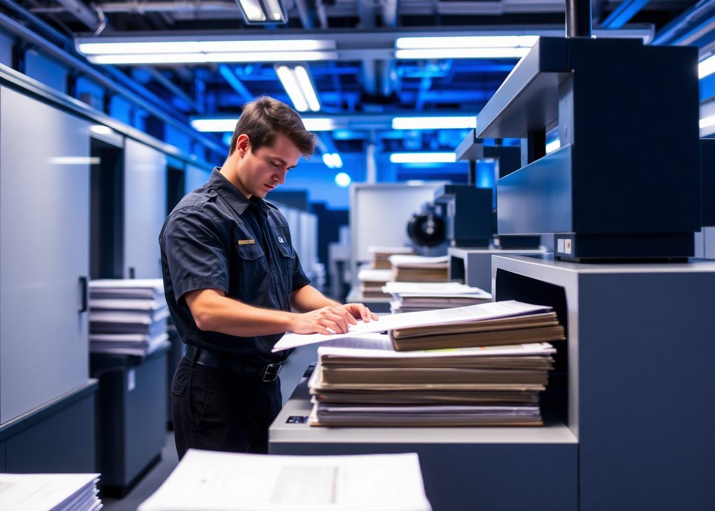 Operação de digitalização de documentos da CEDOC